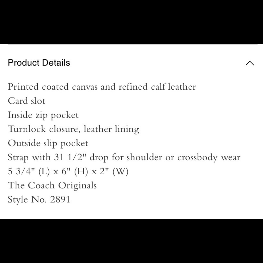 Coach turnlock flap pouch 15 - Picture 6 of 7